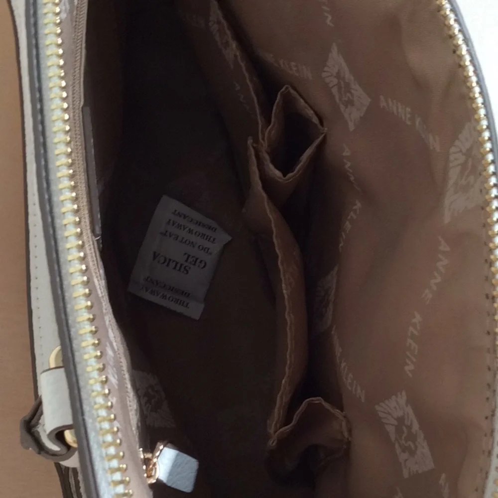 Anne Klein Dome Satchel Handbag Crossbody Purse